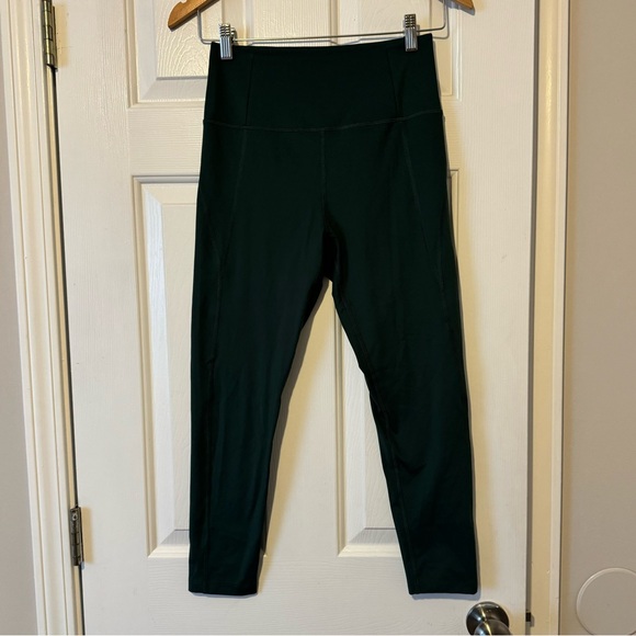 girlfriend collective Pants - Girlfriend Collective High-Waisted Leggings | Size Medium | Dark Green | 0336